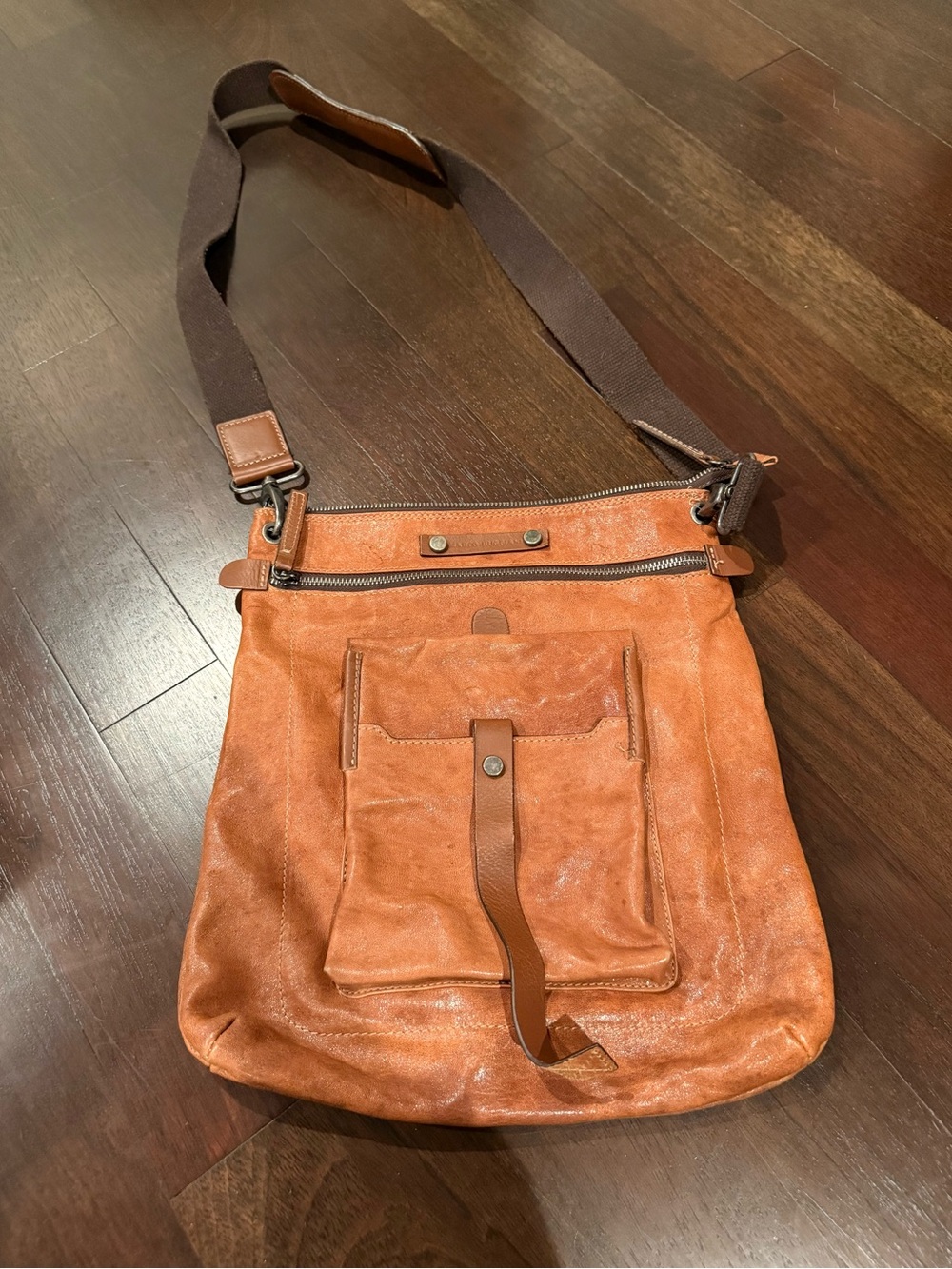 Women’s | Men’s Leather Messenger Crossbody Bag Multiple Compartments